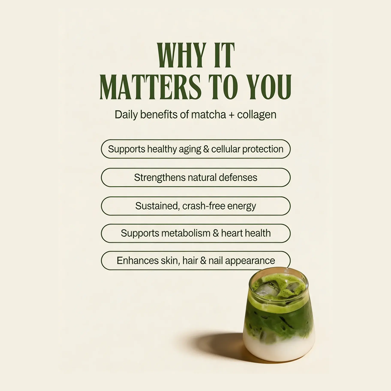 YVIA Matcha Collagen Vanilla