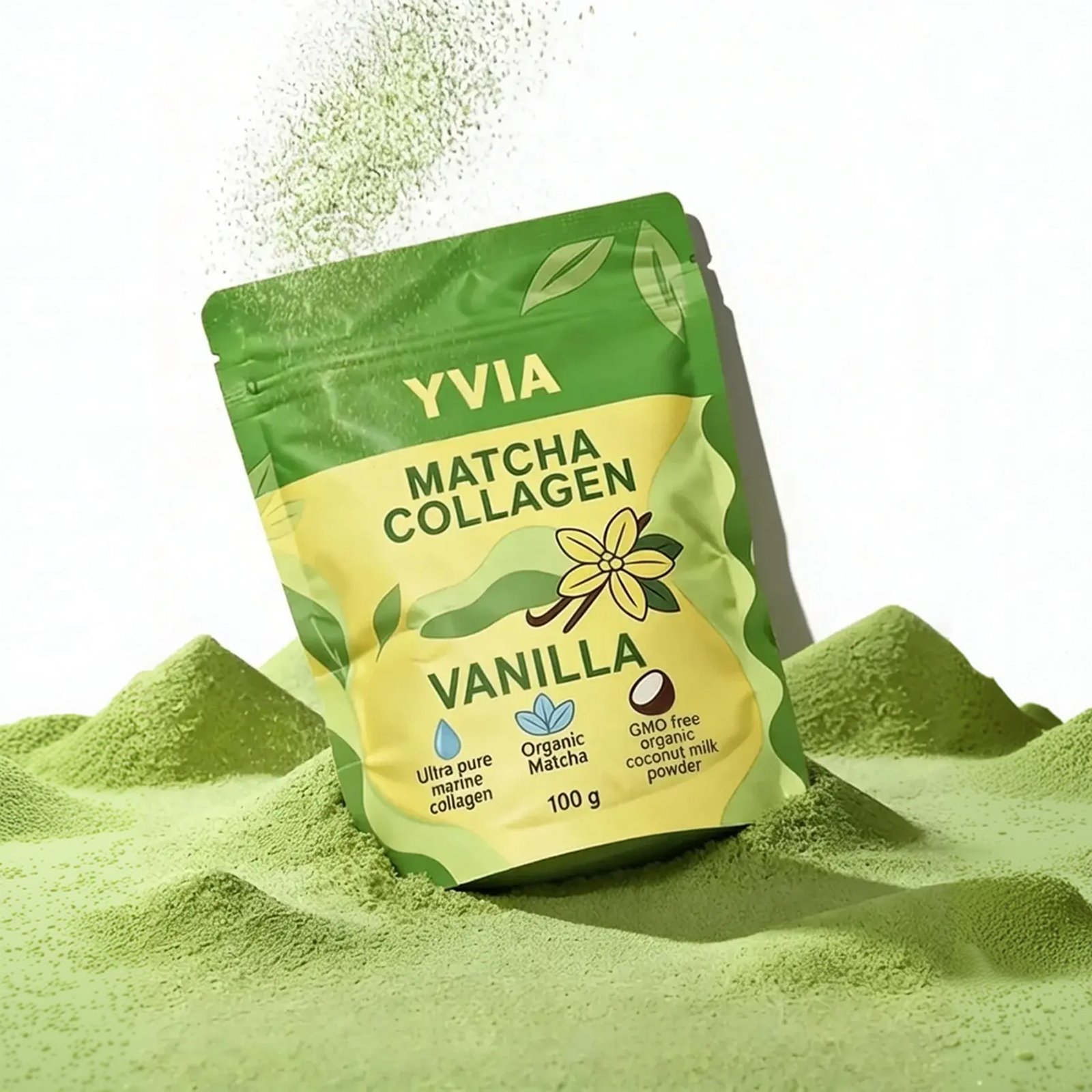 YVIA Matcha Collagen Vanilla
