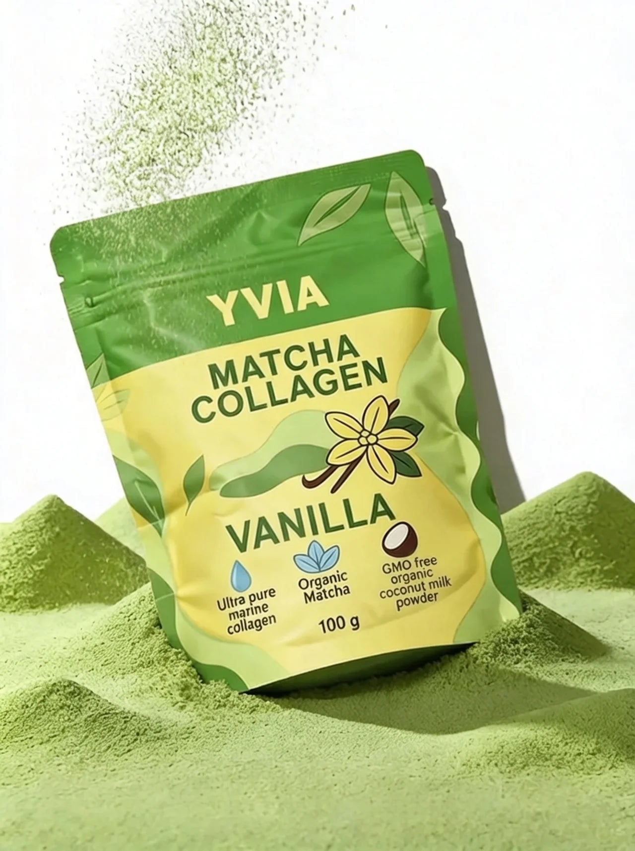 YVIA Matcha Collagen Vanilla